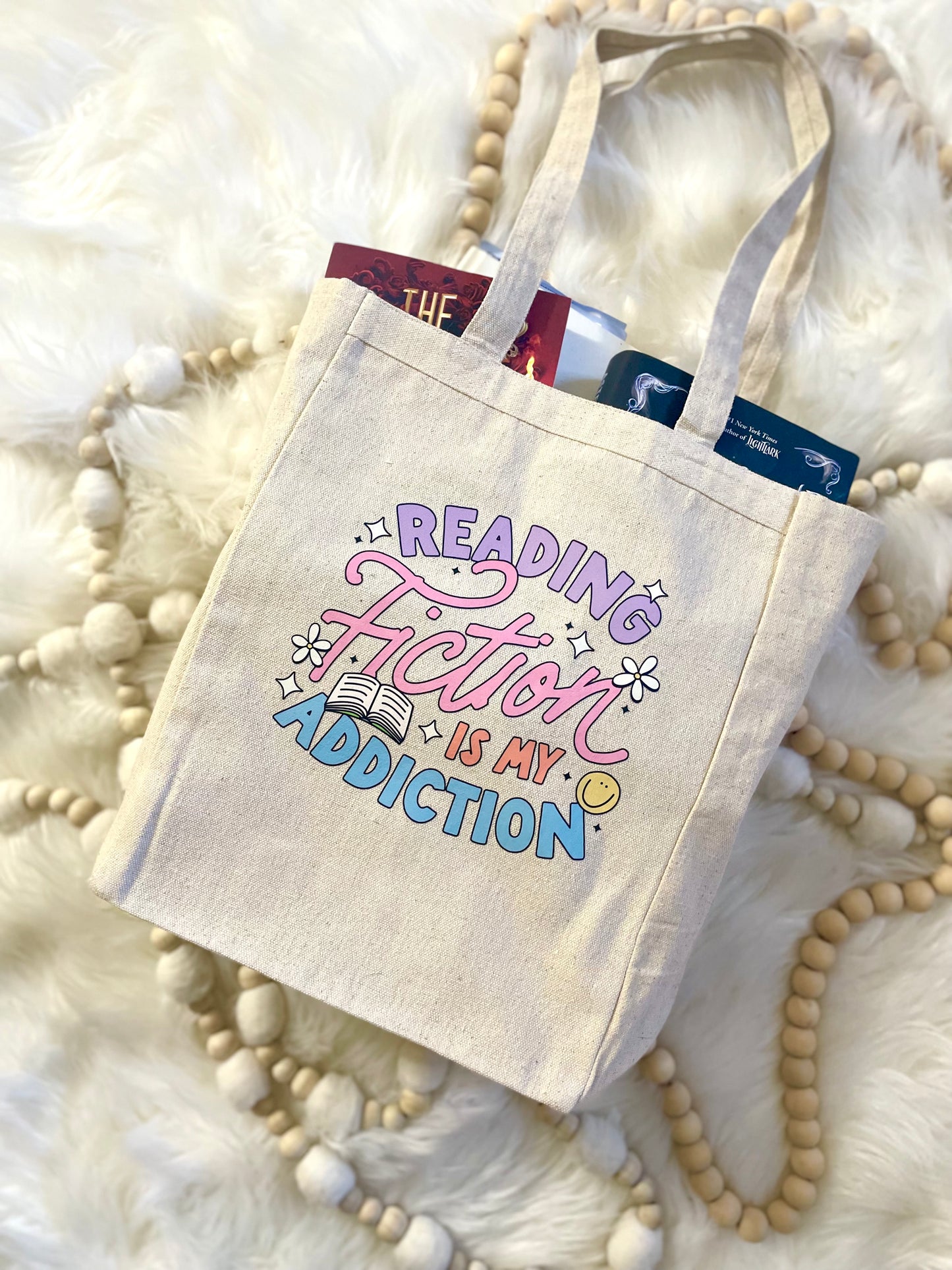 Reading Fiction Tote Bag