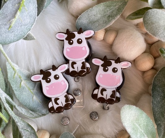 Cow Badge Reel